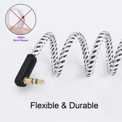 Cablecreation Audio Auxiliary Stereo Extension Cable Trs 3.5Mm Stereo Jack Male To Female, Stereo Jack Cord For Phones, Headphones, Speakers, Tablets, Pc, Mp3 Player 3Ft - Black And White Cablecreation Audio Auxiliary Stereo Extension Cable Trs 3.5Mm Stereo Jack Male To Female, Stereo Jack Cord For Phones, Headphones, Speakers, Tablets, Pc, Mp3 Player 3Ft - Black And White