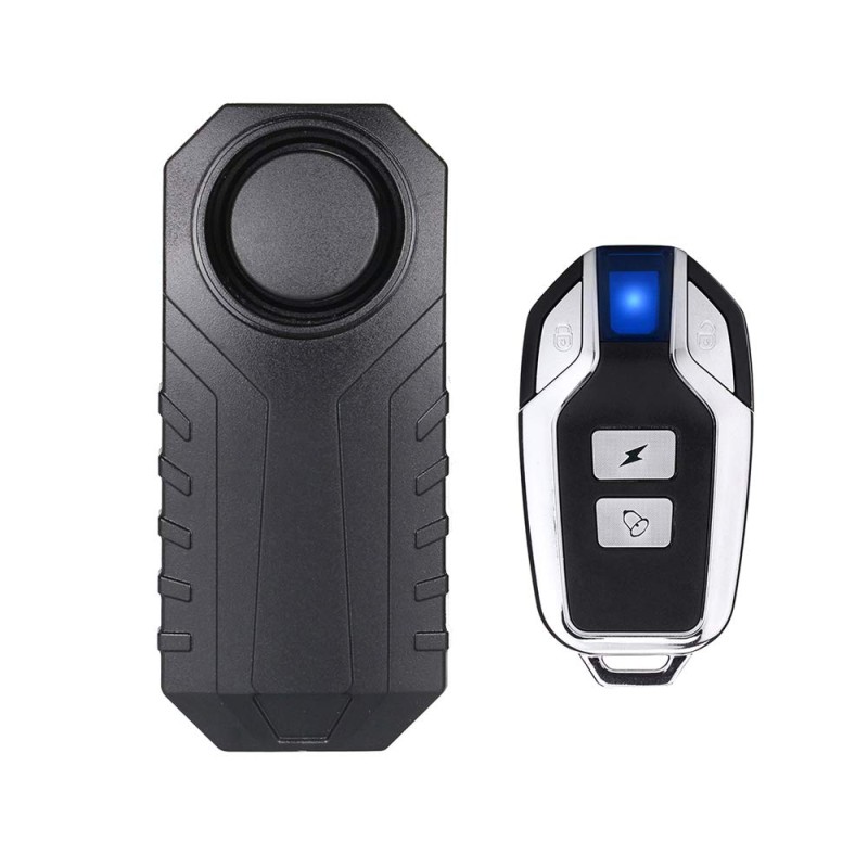 Mengshen Wireless Motorcycle Bicycle Alarm, Security Anti-Theft Alarm with Remote Control, IP55 Waterproof, 113 dB Super Loud (Black) Mengshen Wireless Motorcycle Bicycle Alarm, Security Anti-Theft Alarm with Remote Control, IP55 Waterproof, 113 dB Super Loud (Black)