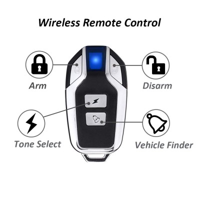Mengshen Wireless Motorcycle Bicycle Alarm, Security Anti-Theft Alarm with Remote Control, IP55 Waterproof, 113 dB Super Loud (Black) Mengshen Wireless Motorcycle Bicycle Alarm, Security Anti-Theft Alarm with Remote Control, IP55 Waterproof, 113 dB Super Loud (Black)