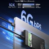 ORICO 2.5 External Hard Drive Enclosure, SATA III to USB Type C for HDD/SSD Below 9.5mm Thickness, Tool Free Installation, [Supports UASP] - Black