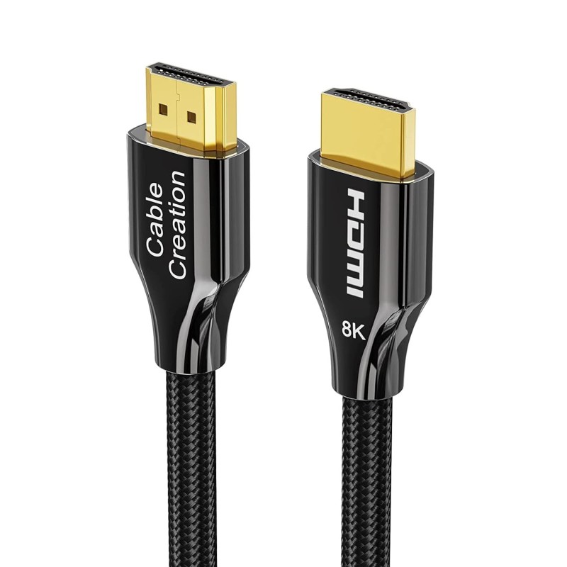 CableCreation 8K HDMI Cable 6.6 Feet, High Definition HDMI Cord 48Gbps, 8K 60Hz, HDCP 2.2, 4:4:4 HDR, eARC Compatible with MacBook Pro 2021, PS5, PS4, Xbox Series X, Xbox One, QLED TV, Roku TV-Black CableCreation 8K HDMI Cable 6.6 Feet, High Definition HDMI Cord 48Gbps, 8K 60Hz, HDCP 2.2, 4:4:4 HDR, eARC Compatible with MacBook Pro 2021, PS5, PS4, Xbox Series X, Xbox One, QLED TV, Roku TV-Black