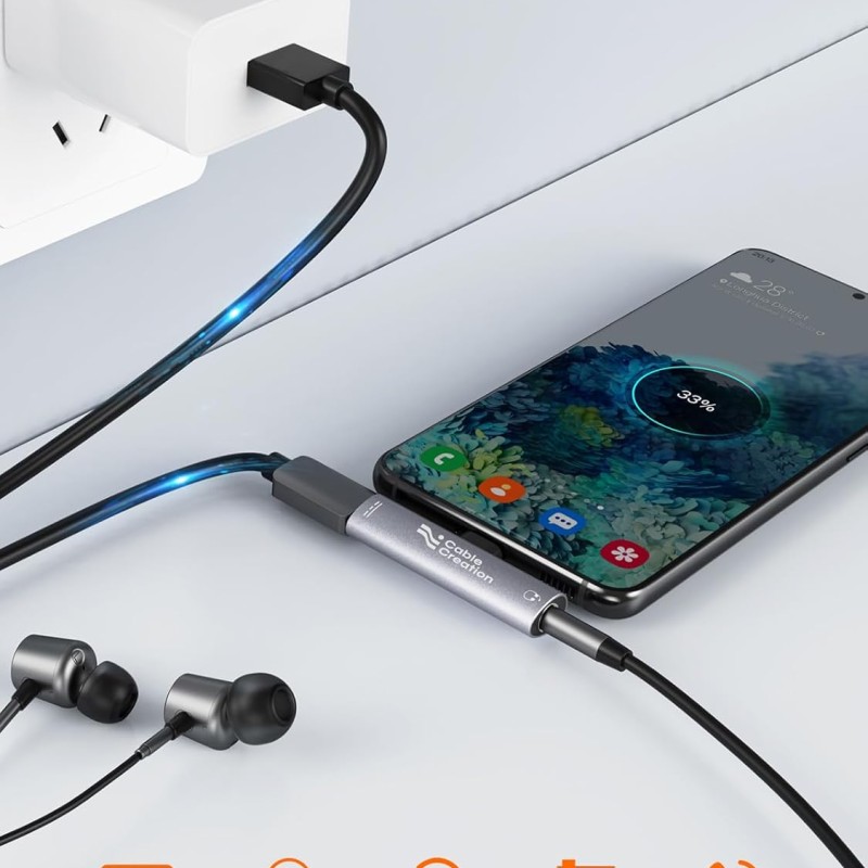 CableCreation USB Type C to 3.5mm Headphone Audio Adapter with PD Fast Charging Adapter, Compatible with OnePlus Nord 2T/10 Pro,Pixel 2/2XL/3/3XL, Note 10/9, Galaxy S22/S20/S20+ CableCreation USB Type C to 3.5mm Headphone Audio Adapter with PD Fast Charging Adapter, Compatible with OnePlus Nord 2T/10 Pro,Pixel 2/2XL/3/3XL, Note 10/9, Galaxy S22/S20/S20+