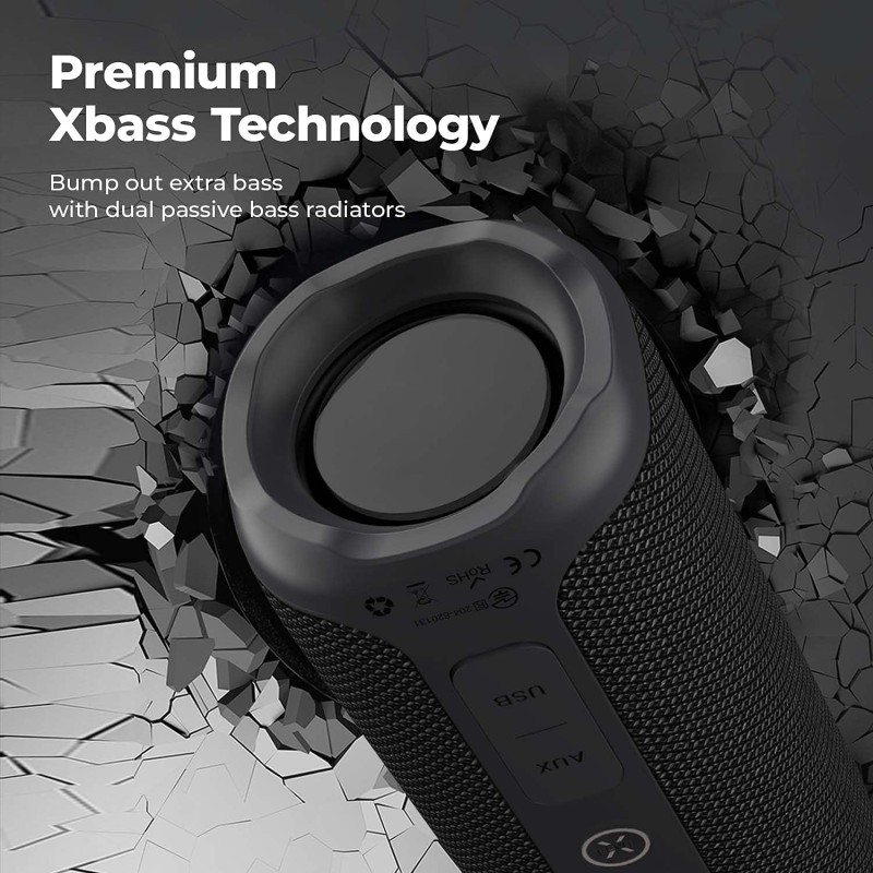 Tribit StormBox 24W Bluetooth Wireless Speakers,360°Surround Sound,Enhanced Bass-Independent XBass Button,Wireless Dual Pairing,Built-In Mic,IPX7 Waterproof,20H Playtime,Outdoor Portable Speaker,Black Tribit StormBox 24W Bluetooth Wireless Speakers,360°Surround Sound,Enhanced Bass-Independent XBass Button,Wireless Dual Pairing,Built-In Mic,IPX7 Waterproof,20H Playtime,Outdoor Portable Speaker,Black