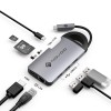 NOVOO 8 in 1 Pocket Friendly 3 USB 3.0 Ports, SD/TF Card Reader, 1000M Ethernet USB C Power Delivery PD 60W HDMI 4K Adapter (Space Grey, NVHUBCXGY8PLX-US) NOVOO 8 in 1 Pocket Friendly 3 USB 3.0 Ports, SD/TF Card Reader, 1000M Ethernet USB C Power Delivery PD 60W HDMI 4K Adapter (Space Grey, NVHUBCXGY8PLX-US)