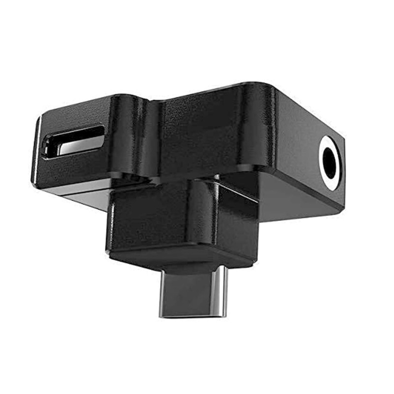 CYNOVA Osmo Action Dual 3.5mm Mic/USB-C Adapter Charging and Data Transferring, Audio Adapter Vlogging Accessories for OSMO Action Camera - Made for Osmo Action with Authorization CYNOVA Osmo Action Dual 3.5mm Mic/USB-C Adapter Charging and Data Transferring, Audio Adapter Vlogging Accessories for OSMO Action Camera - Made for Osmo Action with Authorization