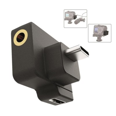 CYNOVA Osmo Action Dual 3.5mm Mic/USB-C Adapter Charging and Data Transferring, Audio Adapter Vlogging Accessories for OSMO Action Camera - Made for Osmo Action with Authorization CYNOVA Osmo Action Dual 3.5mm Mic/USB-C Adapter Charging and Data Transferring, Audio Adapter Vlogging Accessories for OSMO Action Camera - Made for Osmo Action with Authorization