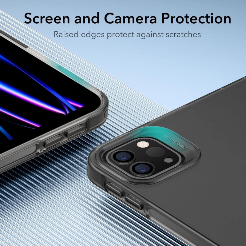 ESR for iPad Pro 11 inch Case (2022/2021, 4th/3rd Generation), Transparent Matte Back Cover, Soft Protective, Supports Pencil 2, Project Zero Series Case, Frosted Black ESR for iPad Pro 11 inch Case (2022/2021, 4th/3rd Generation), Transparent Matte Back Cover, Soft Protective, Supports Pencil 2, Project Zero Series Case, Frosted Black