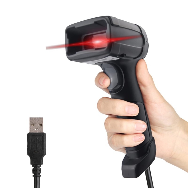 LENVII F510 Wired 2D Barcode Scanner | Plug and Play QR Code Scanner | Handheld Barcode Reader 1D Bar Code Scanner for Shop,Supermarket, Logistics, Library | Compatible with 1D & 2D Barcode Reading LENVII F510 Wired 2D Barcode Scanner | Plug and Play QR Code Scanner | Handheld Barcode Reader 1D Bar Code Scanner for Shop,Supermarket, Logistics, Library | Compatible with 1D & 2D Barcode Reading