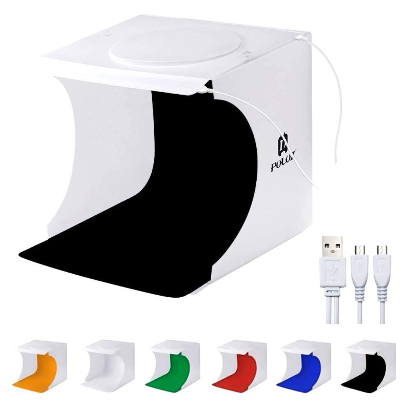 Verilux® Mini Photo Studio Super Bright Photography Light Box Lightbox Portable Shooting Light Tent with 6 Colors Photography Backdrops Waterproof Background Screen Carrying Bag (20cm*20cm) Verilux® Mini Photo Studio Super Bright Photography Light Box Lightbox Portable Shooting Light Tent with 6 Colors Photography Backdrops Waterproof Background Screen Carrying Bag (20cm*20cm)