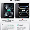 ESR for iPad Air 11 inch Case M2(2024), iPad Air 6th/5th/4th Generation Cover Case (2024/2022/2020), Trifold Stand Smart Case with Clasp, Support Pencil Pro/USB-C Charging, Ascend Series, Forest Green ESR for iPad Air 11 inch Case M2(2024), iPad Air 6th/5th/4th Generation Cover Case (2024/2022/2020), Trifold Stand Smart Case with Clasp, Support Pencil Pro/USB-C Charging, Ascend Series, Forest Green