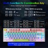 HUO JI Mechanical Gaming Keyboard Blue Switches Hot Swappable, E-YOOSO Z-88 Rainbow LED Backlit, USB Type-C Wired 81 Keys, for Desktop, PC Black HUO JI Mechanical Gaming Keyboard Blue Switches Hot Swappable, E-YOOSO Z-88 Rainbow LED Backlit, USB Type-C Wired 81 Keys, for Desktop, PC Black