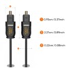 Cablecreation Optical Digital Audio Cable, 50Ft Thin Fiber Optic Toslink Gold Plated Optical S/Pdif Cord For Home Theater, Sound Bar, Tv, Ps4, Xbox, Vd/Cd Player, Game Console, Black, Od:2.2Mm Cablecreation Optical Digital Audio Cable, 50Ft Thin Fiber Optic Toslink Gold Plated Optical S/Pdif Cord For Home Theater, Sound Bar, Tv, Ps4, Xbox, Vd/Cd Player, Game Console, Black, Od:2.2Mm