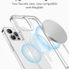 ESR Magnetic Ring 360, Compatible with MagSafe Sticker, Universal Magnetic Conversion Kit for iPhone 16/15/14/13/12/11/X Series, Galaxy Samsung and More, 2 Pack, MagSafe Accessories, White