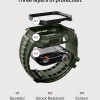 Fullmosa Apple Watch 44mm Rugged Silicone Band/Straps with Screen Protector and Bumper Case for Men, Compatible with Apple Watch Series 8 | 7 (45mm/41mm) | SE2 | 6 | SE | 5 | 4 (44mm/40mm) - Army Green [Watch NOT Included]