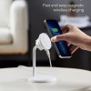 ESR HaloLock Shift Wireless Charger, Compatible with MagSafe Charger Stand, 2 Charging Modes, Detachable Fast Charging Pad, for Caseless iPhone 14/13/12 Series Phones and Magnetic Cases, White ESR HaloLock Shift Wireless Charger, Compatible with MagSafe Charger Stand, 2 Charging Modes, Detachable Fast Charging Pad, for Caseless iPhone 14/13/12 Series Phones and Magnetic Cases, White