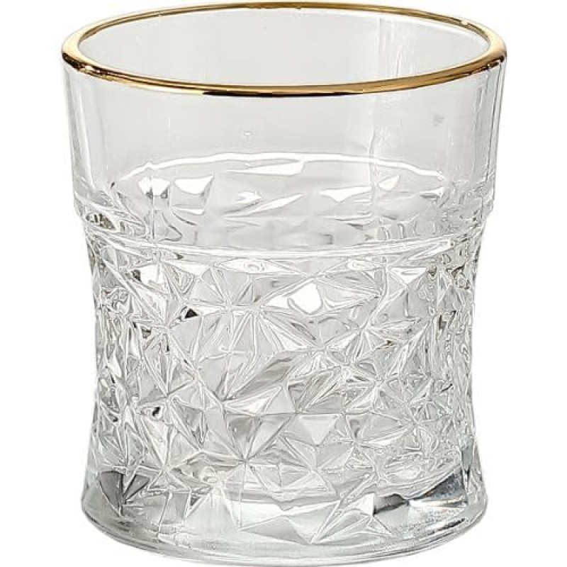 Morocco Juice Glass 230 ml - Set of 6 Pcs YG1688 - With Gold Line Morocco Juice Glass 230 ml - Set of 6 Pcs YG1688 - With Gold Line
