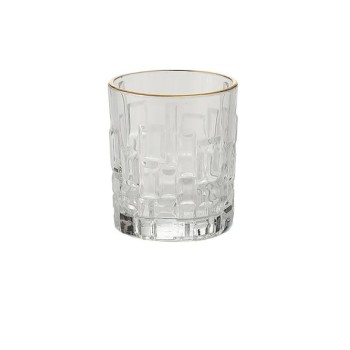 Cairo Juice Glass 230ml Set of 6 Pc YG1691- With Gold Line