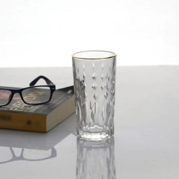 Tokyo Water Glass 290 ml - Set of 6 Pc YG1693 - With Gold Line Tokyo Water Glass 290 ml - Set of 6 Pc YG1693 - With Gold Line