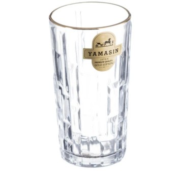 Cairo Water Glass 290 ml - Set of 6 Pcs with Gold Line