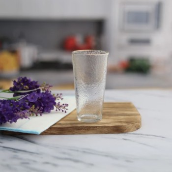 Crystal Water Glass 370 ml - Set of 6 Pcs YG19538 - With Gold Line Crystal Water Glass 370 ml - Set of 6 Pcs YG19538 - With Gold Line