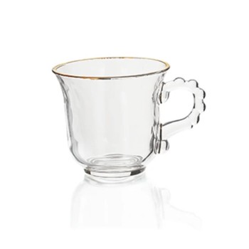 Crystal Glass Mug 210ml - Set Of 6 Pcs YG19539