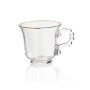 Crystal Glass Mug 210ml - Set Of 6 Pcs YG19539