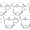 Crystal Glass Mug 210ml - Set Of 6 Pcs YG19539 Crystal Glass Mug 210ml - Set Of 6 Pcs YG19539
