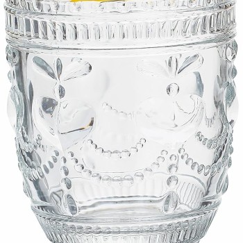 Crystal Whisky Glass 340ml Set of 6 Pc YG19555 - With Gold Line 