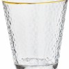 Crystal Whisky Glass 315ml Set of 6 Pcs YG19558 - With Gold Line Crystal Whisky Glass 315ml Set of 6 Pcs YG19558 - With Gold Line