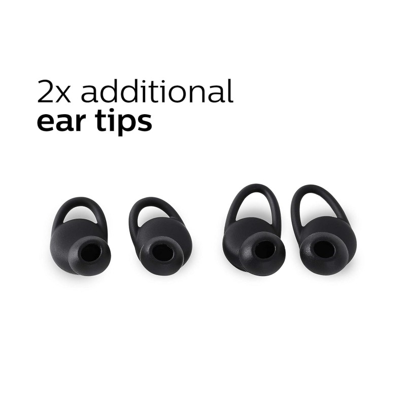 Philips Audio Tws Tat4205 Bluetooth Truly Wireless In Ear Earbuds With Mic, Ipx5, Touch Control, 20 Hr Playtime (5+15), C-Type Charging (Black) Philips Audio Tws Tat4205 Bluetooth Truly Wireless In Ear Earbuds With Mic, Ipx5, Touch Control, 20 Hr Playtime (5+15), C-Type Charging (Black)
