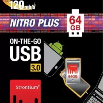Strontium Nitro Plus 64 GB Pen Drive  (Silver)