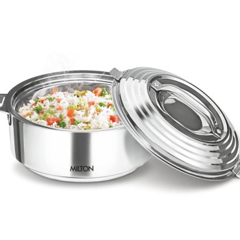 Milton Galaxia 3500 Stainless Steel Casserole, 3.3 litres, Silver