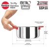 Hawkins Tri-Ply Stainless Steel Metro Patila/Tope/Cook-N-Serve, 3 Pieces Combo Set, 1.5 L, 2 L And 2.5 L, 2.5 Liter, Silver