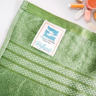 Cuddle Cotton Requisite Hand Towel Set of 2, 40 cm x 60 cm, 400 GSM, Emerald Green 100% Cotton