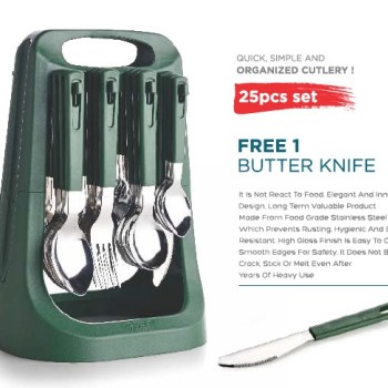 Royal Kitchen Olive Cutlery Set