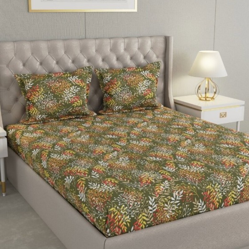 Raymond Home Cozzy 104 TC Double Bedsheet with 2 Pillow Covers