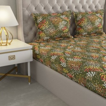 Raymond Home Cozzy 104 TC Double Bedsheet with 2 Pillow Covers