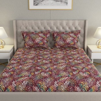 Raymond Home Cozzy 104 TC Double Bedsheet with 2 Pillow Covers Raymond Home Cozzy 104 TC Double Bedsheet with 2 Pillow Covers