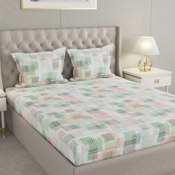 Raymond Home Cozzy 104 TC Double Bedsheet with 2 Pillow Covers