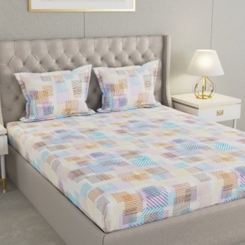 Raymond Home Cozzy 104 TC Double Bedsheet with 2 Pillow Covers