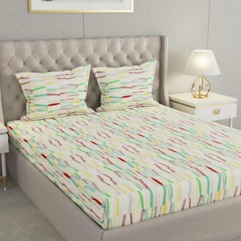 Raymond Home Cozzy 104 TC Double Bedsheet with 2 Pillow Covers