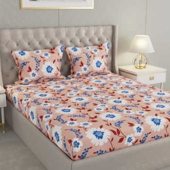 Raymond Home Cozzy 104 TC Double Bedsheet with 2 Pillow Covers