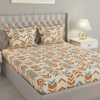 Raymond Home Cozzy 104 TC Double Bedsheet with 2 Pillow Covers