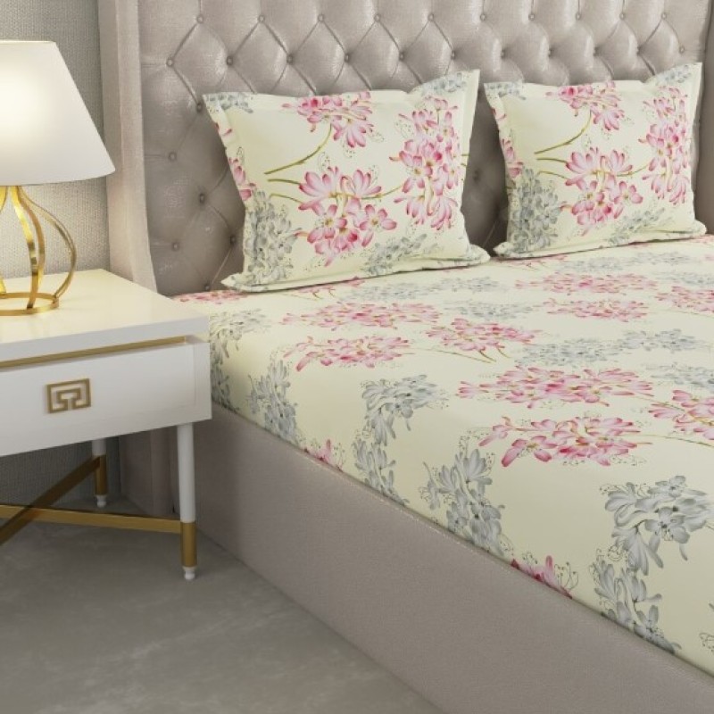 Raymond Home Cozzy 104 TC Double Bedsheet with 2 Pillow Covers Raymond Home Cozzy 104 TC Double Bedsheet with 2 Pillow Covers