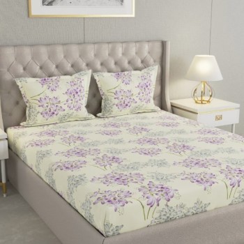 Raymond Home Cozzy 104 TC Double Bedsheet with 2 Pillow Covers