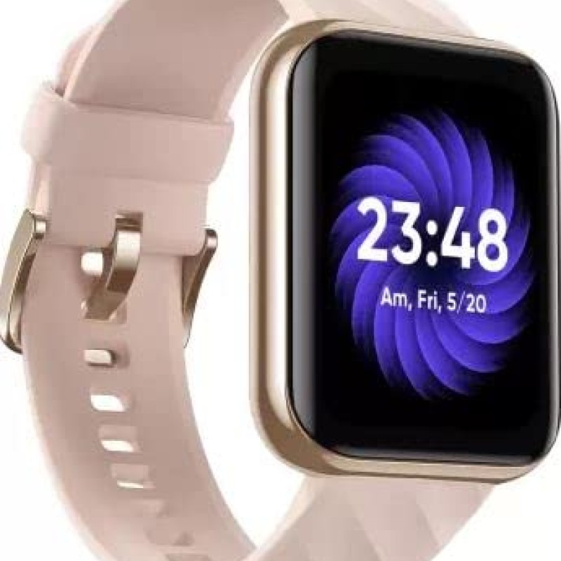 DIZO Watch D 1.8 inch Dynamic display with 550nits brightness (by realme techLife) (Pink Strap, Free Size)