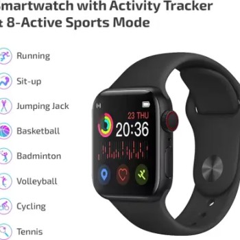 PTron Pulsefit P261 Smartwatch (Black Strap, Regular) PTron Pulsefit P261 Smartwatch (Black Strap, Regular)