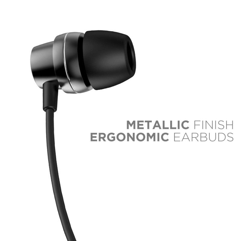 boAt BassHeads 182 Wired in Ear Earphone with Mic (Black) boAt BassHeads 182 Wired in Ear Earphone with Mic (Black)