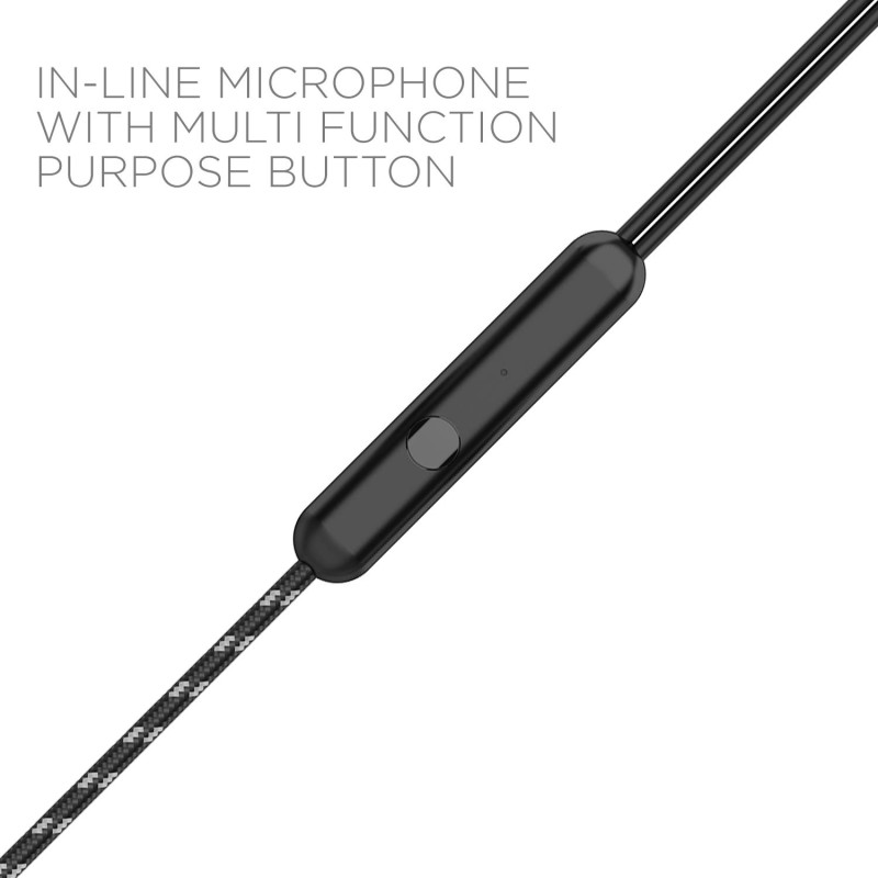 boAt BassHeads 182 Wired in Ear Earphone with Mic (Black) boAt BassHeads 182 Wired in Ear Earphone with Mic (Black)