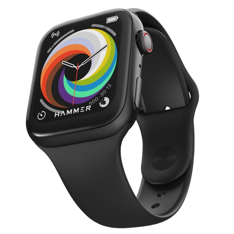 Hammer Pulse Ace 2.0 Bluetooth Calling Smartwatch - Crown Black Hammer Pulse Ace 2.0 Bluetooth Calling Smartwatch - Crown Black